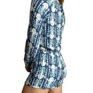 LILLY PULITZER ELSA INDIGO ROMPER SIZE XS